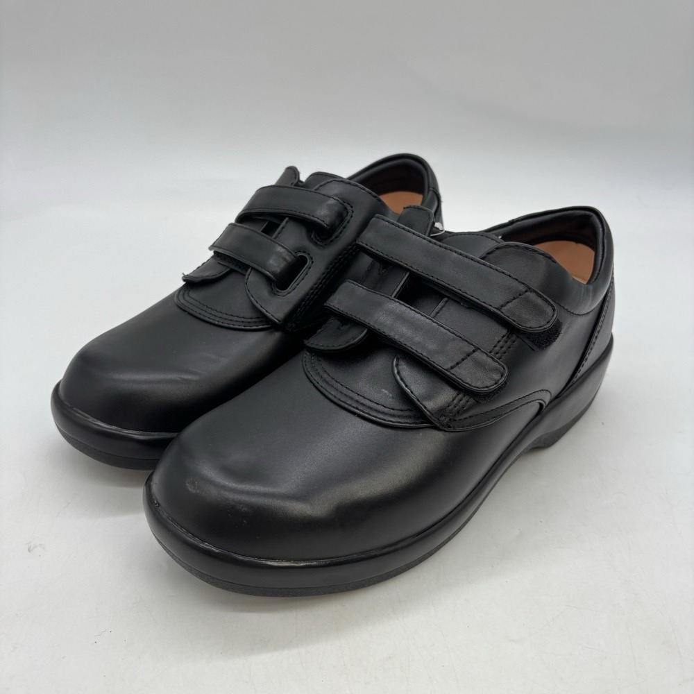 APEX Orthopedic Shoes Womens 11 Wide Black Double Strap 1260W Ambulator NEW